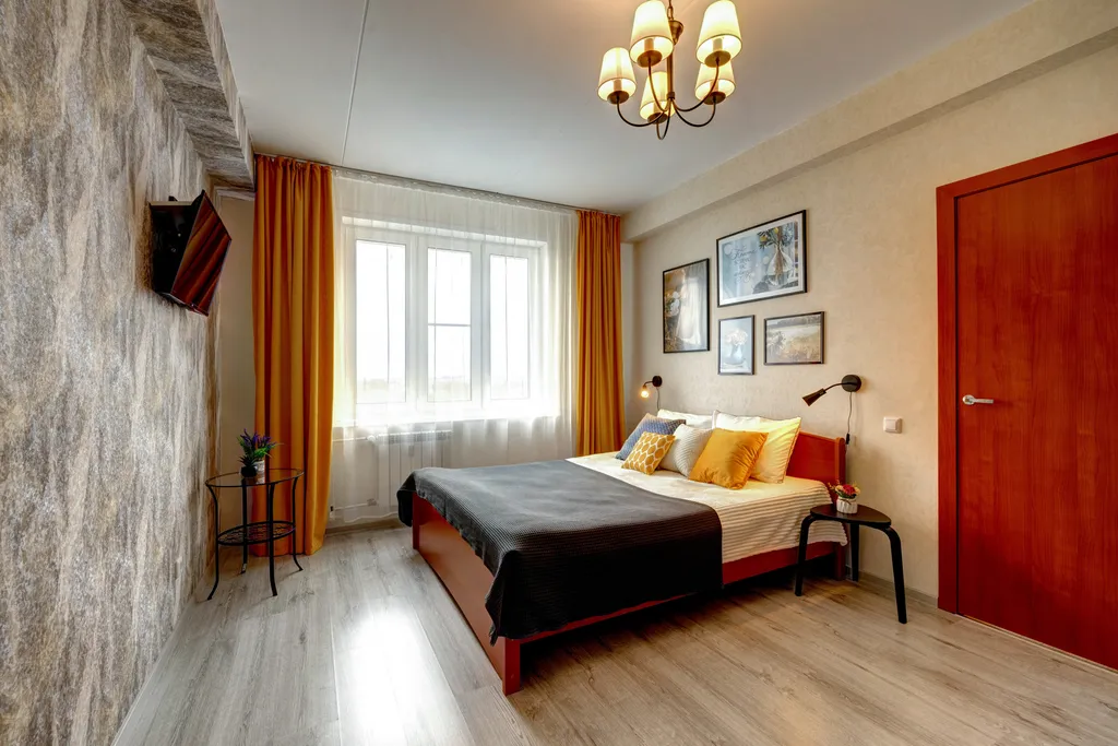 Уютные апартаменты на высоком этаже