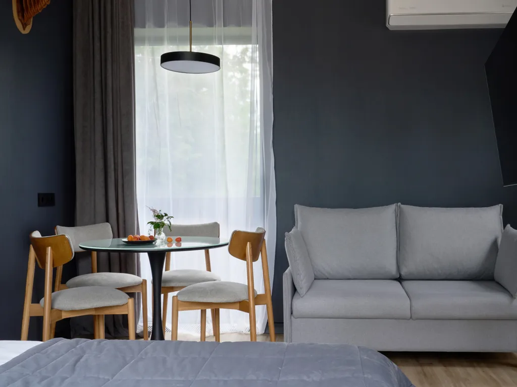 Апартаменты с панорамными окнами с видом на реку Вуокса