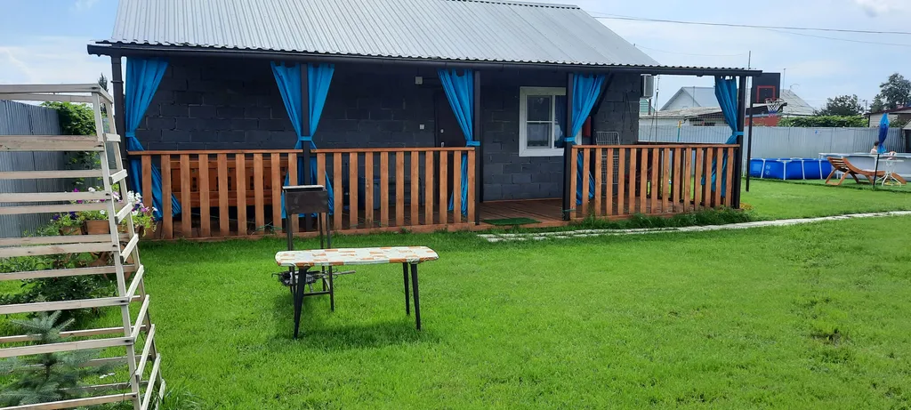 Комфортный дом отдельностоящий с большой террасой