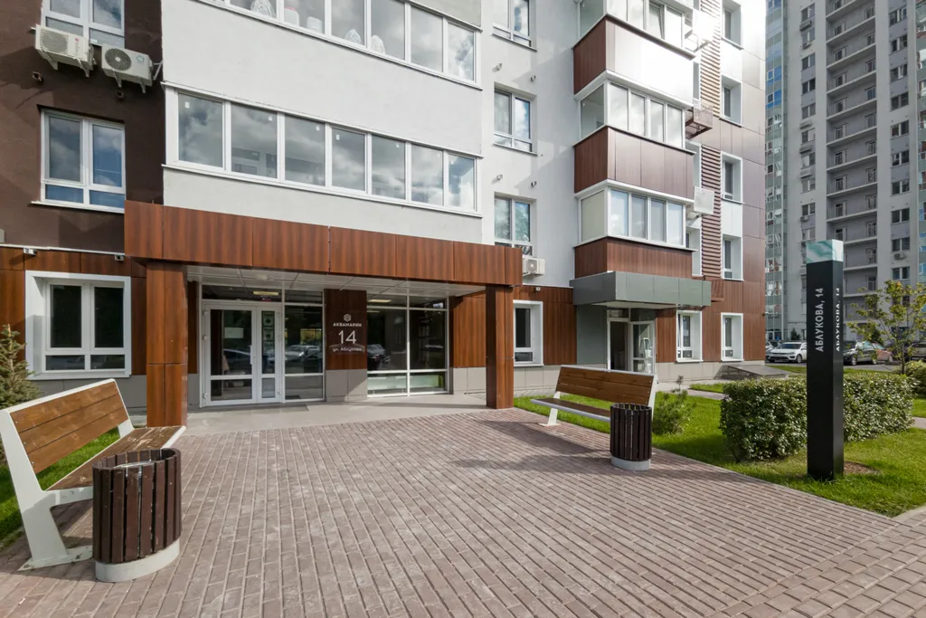 Студия Грейдж на 23 этаже в ЖК Аквамарин