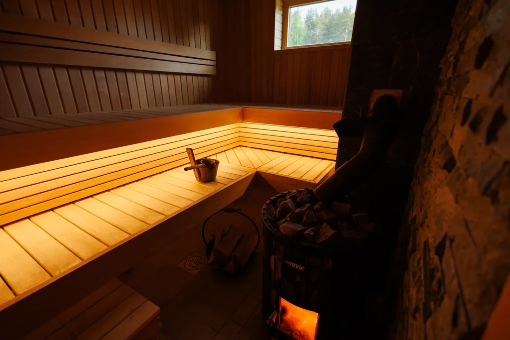 Дом на острове с финской сауной