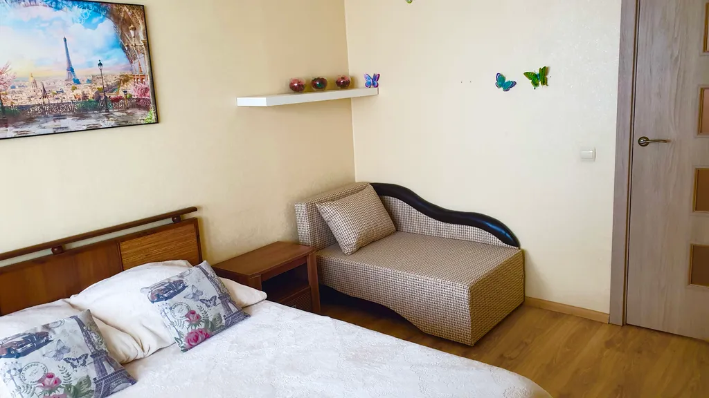 Двухкомнатная квартира на 4 отдельных места в центре