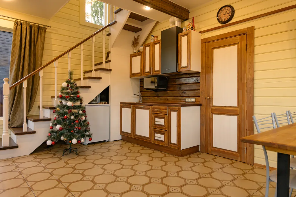 Брусничный коттедж с сауной и банным чаном