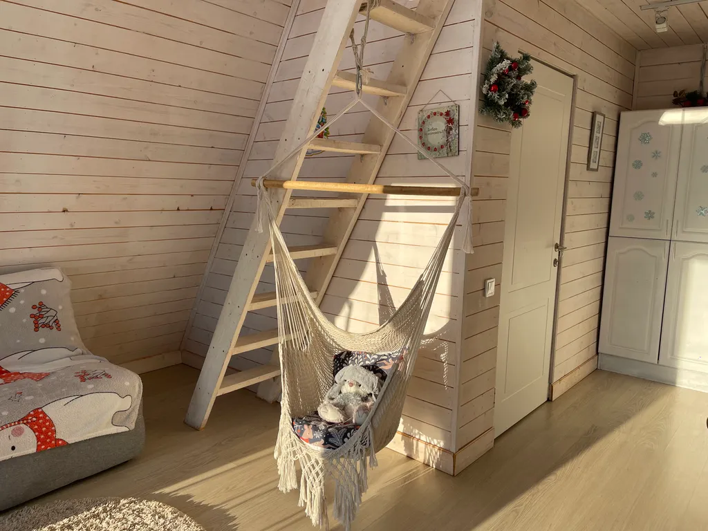 Уютный A-frame дом в лесу, баня, мангал