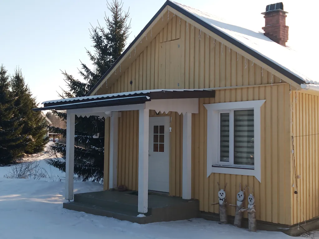 Дом в Карелии с печью-камином и видом на лес