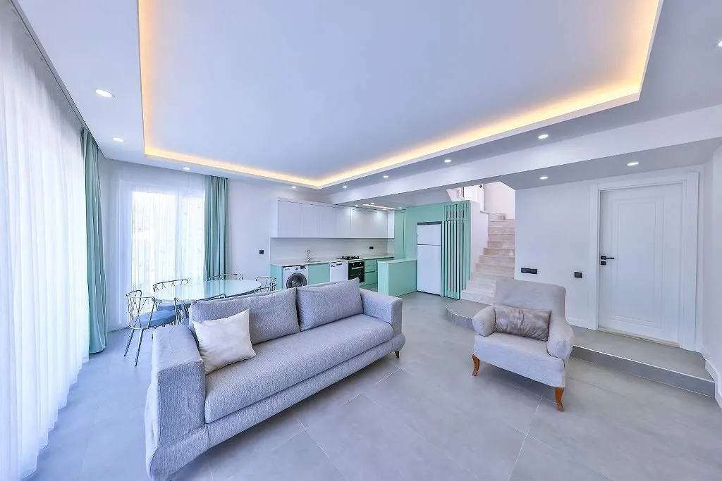 Коттедж Вилла 1320 с видом на море и бассейном — Калкан