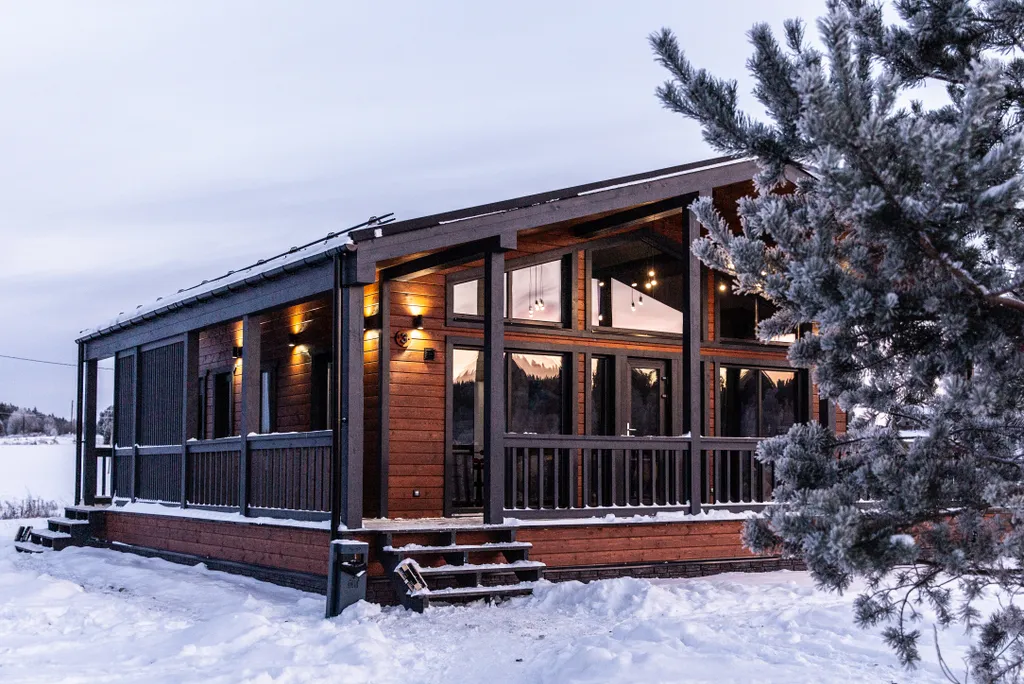 Уютный коттедж БарнХаус с сауной (включена) и сибирским чаном — аренда посуточно в Мийнала