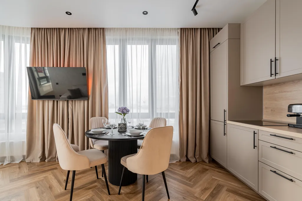 Апартаменты с видом на Кремль у аквапарка с парковкой