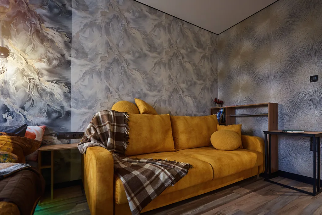 Квартира Capybara's style: центр, парящая кровать, тв-алиса, качель — аренда посуточно в Сургут