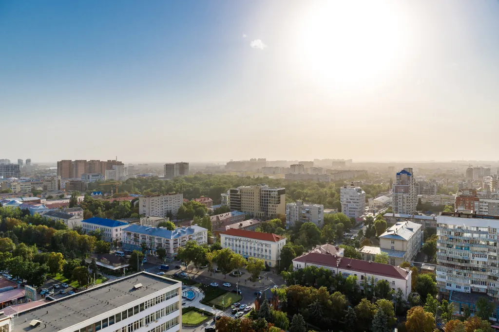 Квартира Квартира с качелей-коконом и видом на город с 23 этажа — Краснодар