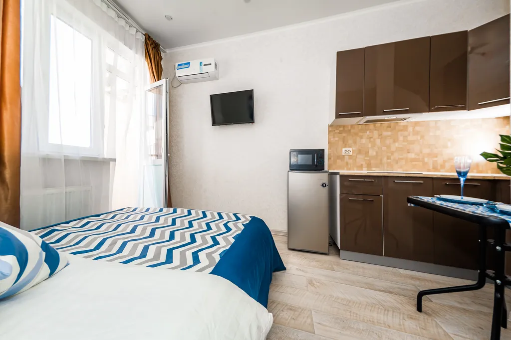 Квартира Квартира Дизайнерская студия с евроремонтом — Анапа