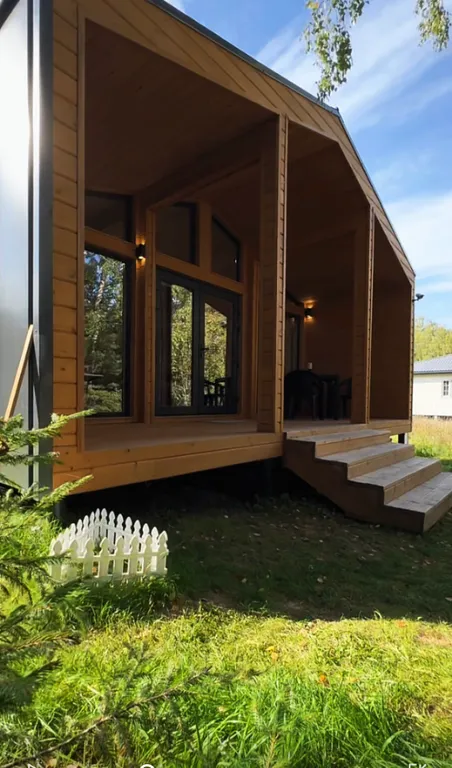 Семейный коттедж с эко-тропой до Игоры (синий Balance) — аренда посуточно в Сосново