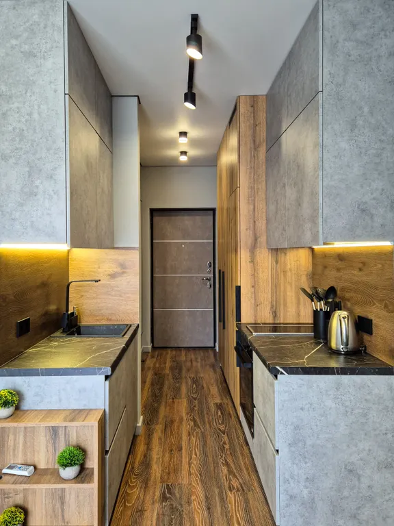 Уютная студия с ванной и прекрасным видом на реку и лес