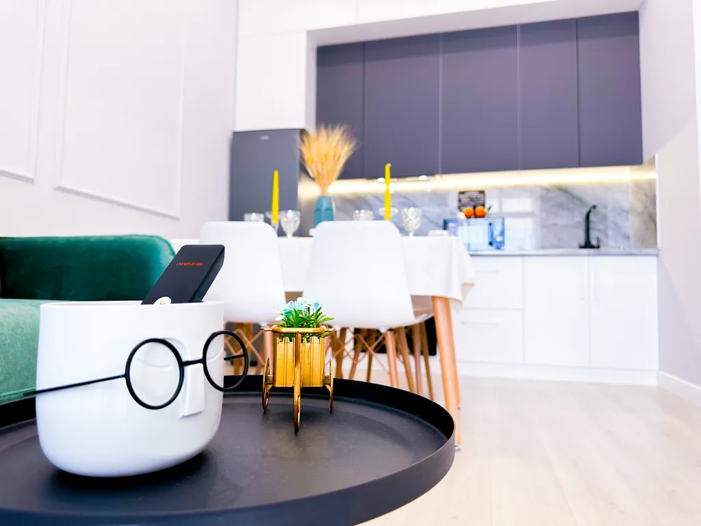 Уютный апартамент с видом с 22 этажа на город