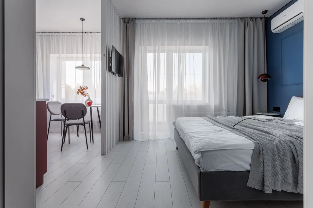 White and blue apart