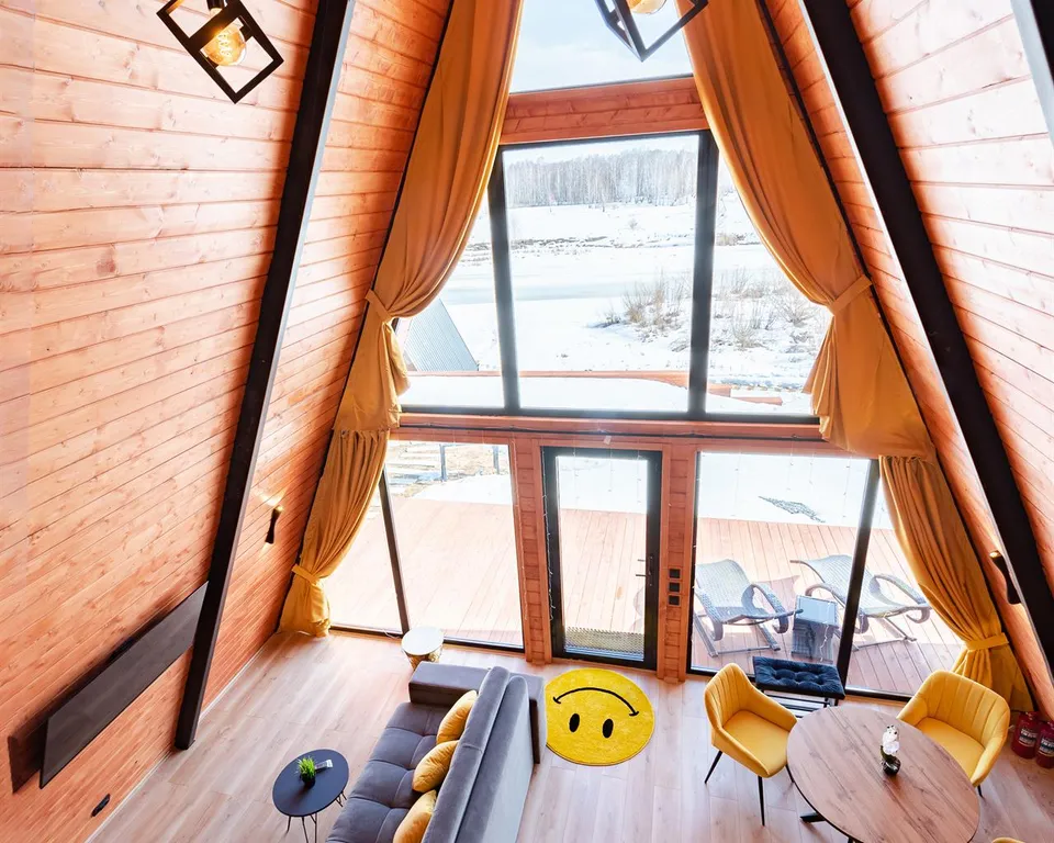 Треугольный дом А-фрейм рица