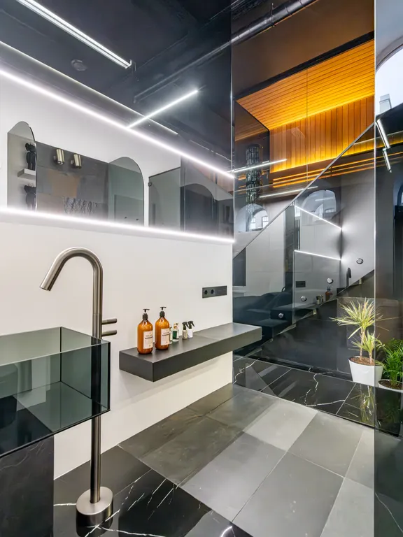 Квартира Квартира с авторским дизайном камином, сауной и кондиционером — Санкт-Петербург