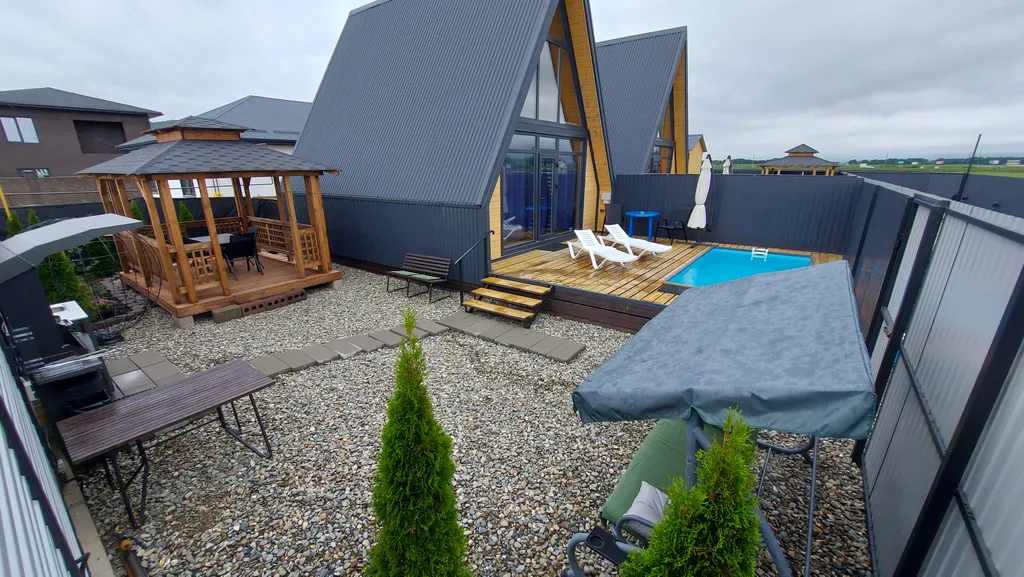 А-фрейм домик-1 в предгорье Адыгеи