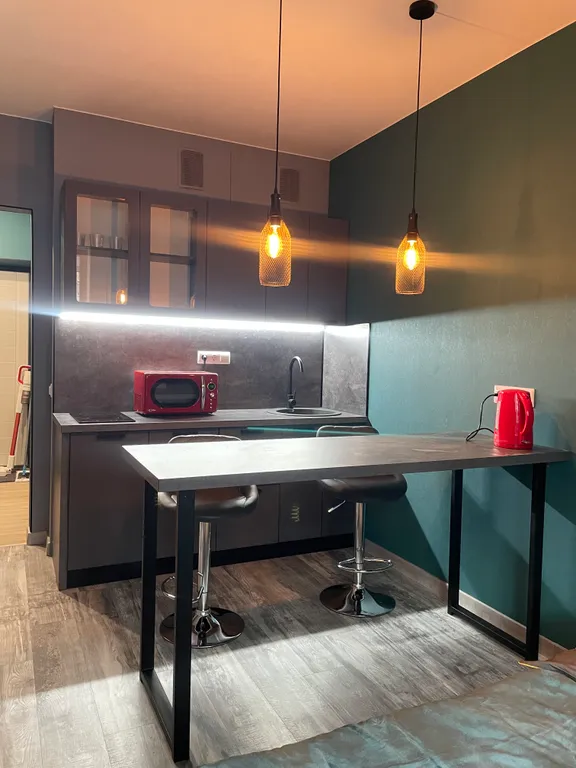 Квартира студия с дизайнерским ремонтом