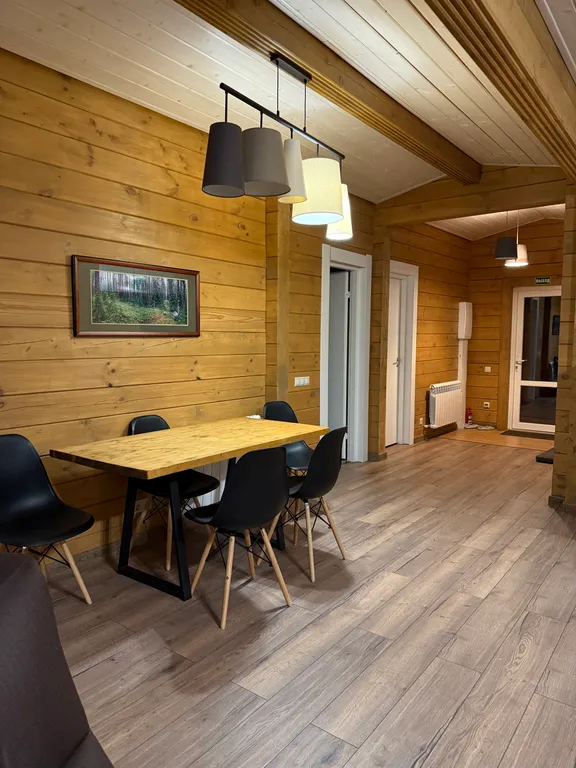 Дом из клееного бруса с панорамным видом