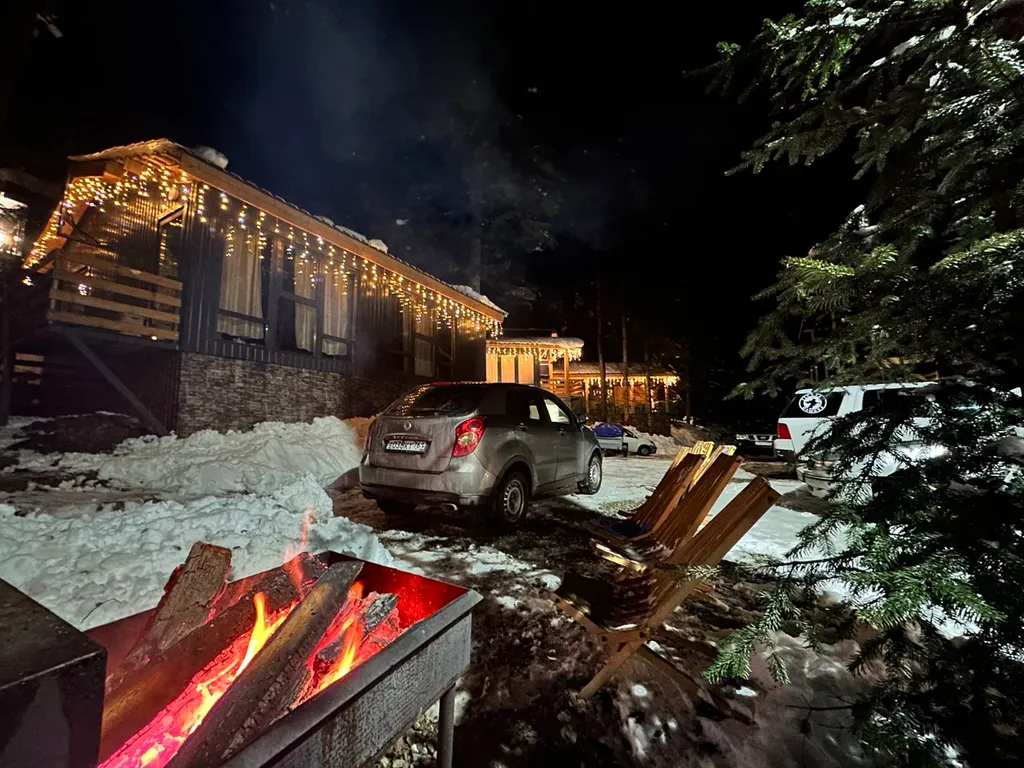 Дом шале в сосновом лесу