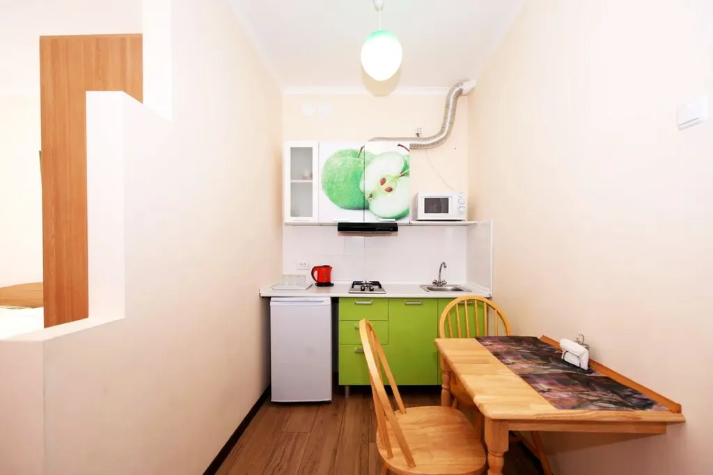 Апартаменты 8,10 с кухней и балконом с видом на горы