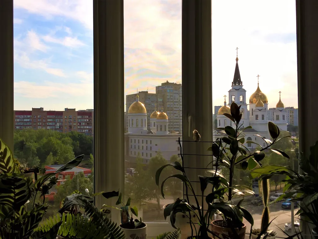 Квартира Квартира с цветами и видом на Собор — Самара