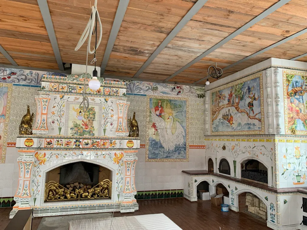 Дом-баня в деревенском стиле