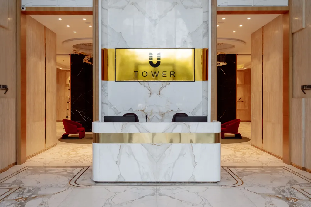 Современная студия с панорамой Tashkent City