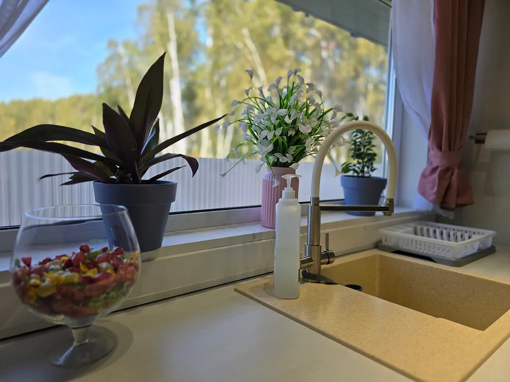 Уютный дом с баней у березового леса