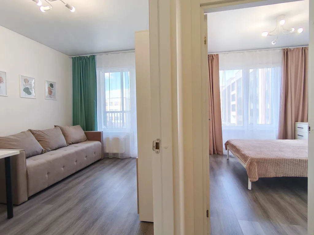 Квартира Квартира Новый дом, уютная евродвушка в тихом дворе — Шушары