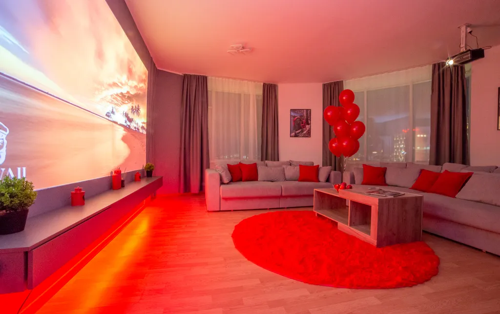 Бордовый закат в Чемпион-парк