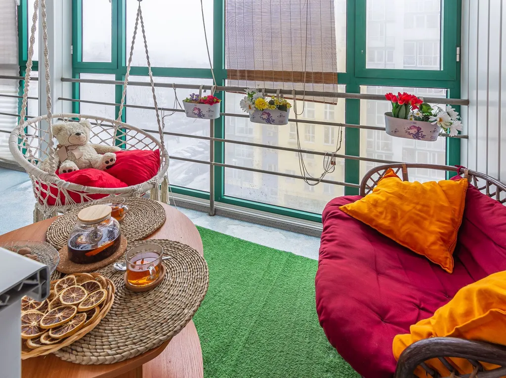 Квартира с верандой в центре