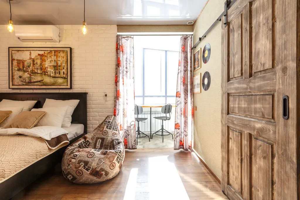 Студия Европа с террасой и кухней