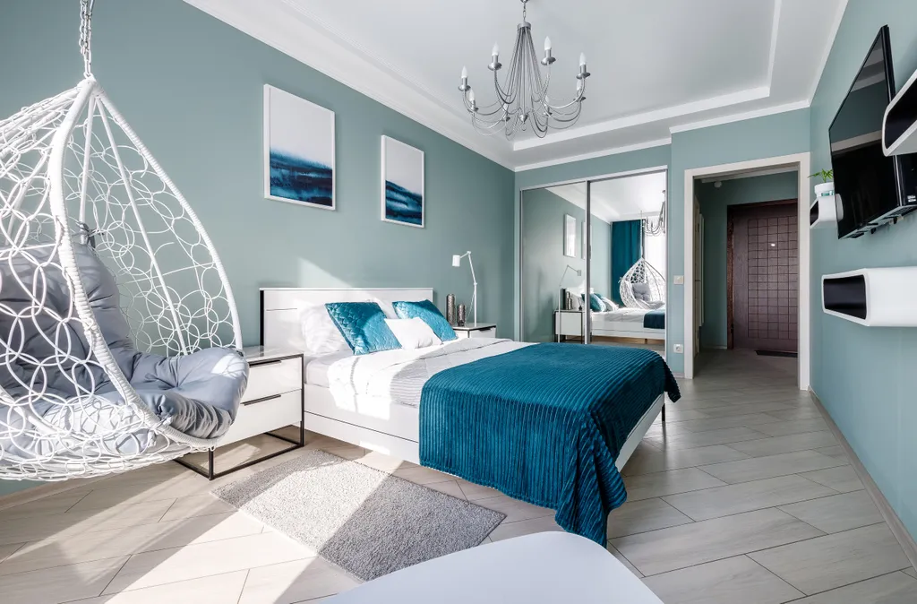 Квартира Квартира с качелей-коконом и видом на город с 23 этажа — Краснодар