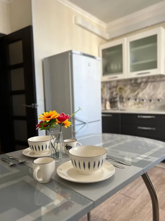 Квартира с красивым видом из окна и новым ремонтом