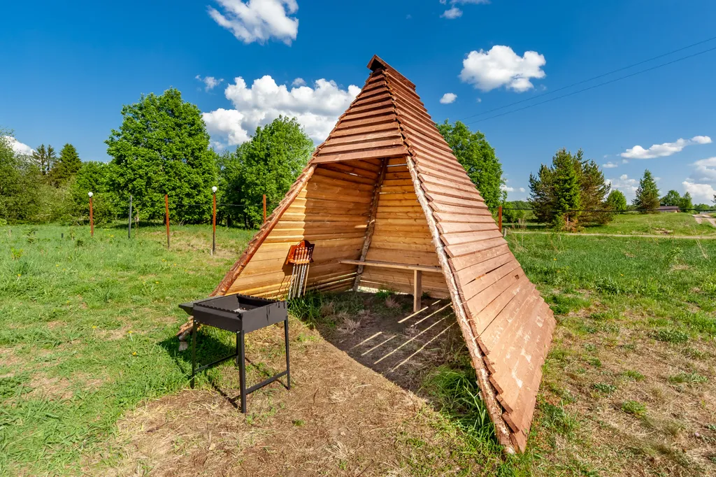 Домик на двоих с панорамным окном №2