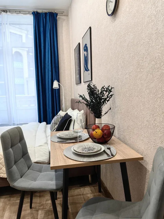 Студия с новым ремонтом