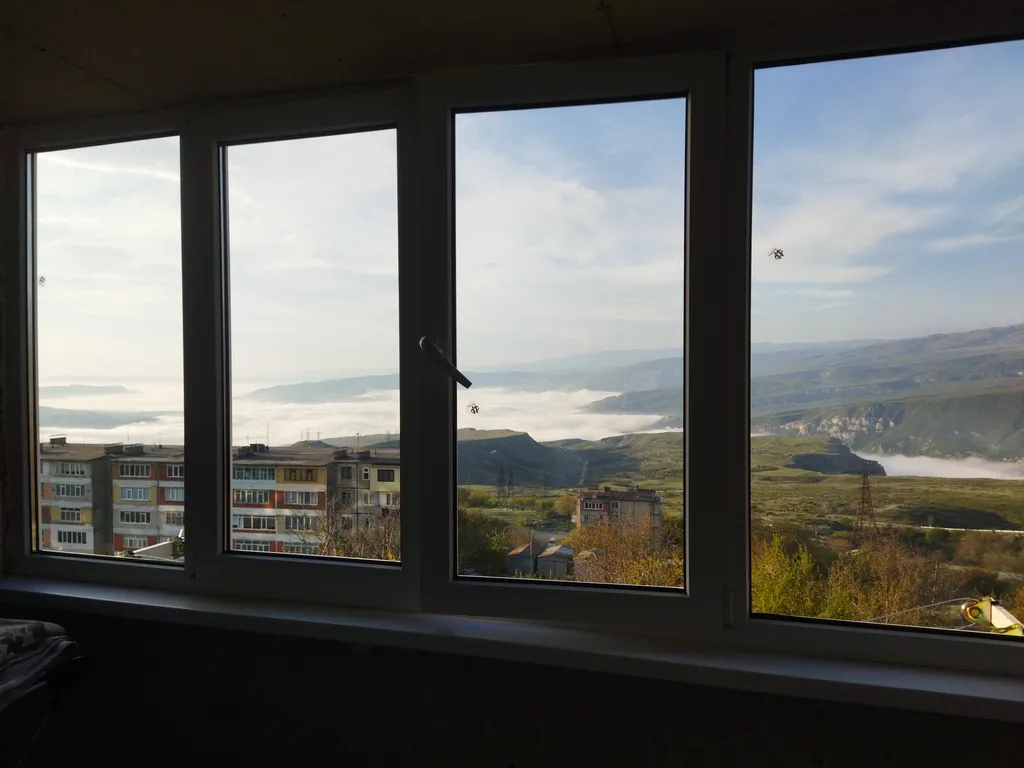 Уютная квартира с прекрасным видом на водохранилище и горы