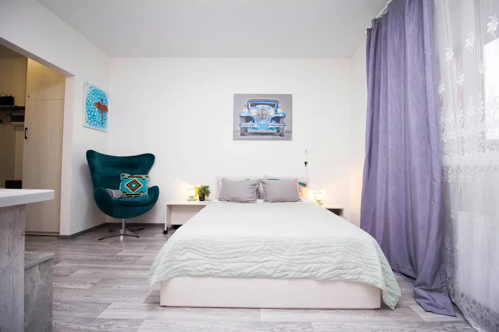 Уютная студия с видом на набережную