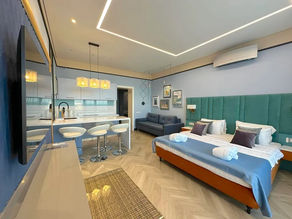 Квартира Апартаменты Акваделюкс с шикарным видом на море и большим балконом — аренда посуточно в Севастополь