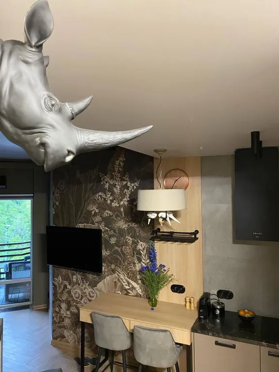 Дизайнерская студия с балконом