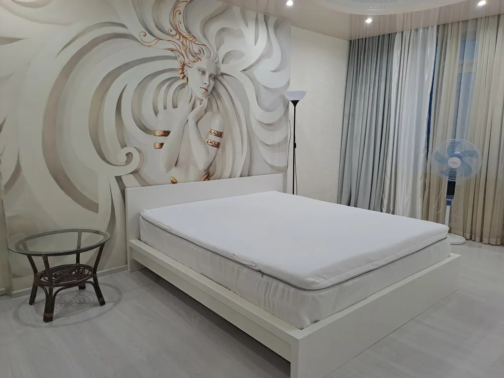 1-комнатная квартира с джакузи с дизайнерским ремонтом