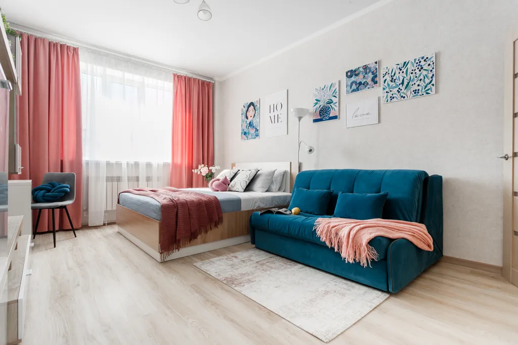 Светлая и уютная 1-комнатная квартира