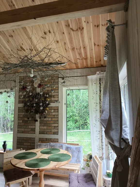 Новый уютный теплый домик с баней возле леса в 7 километрах от Гродно