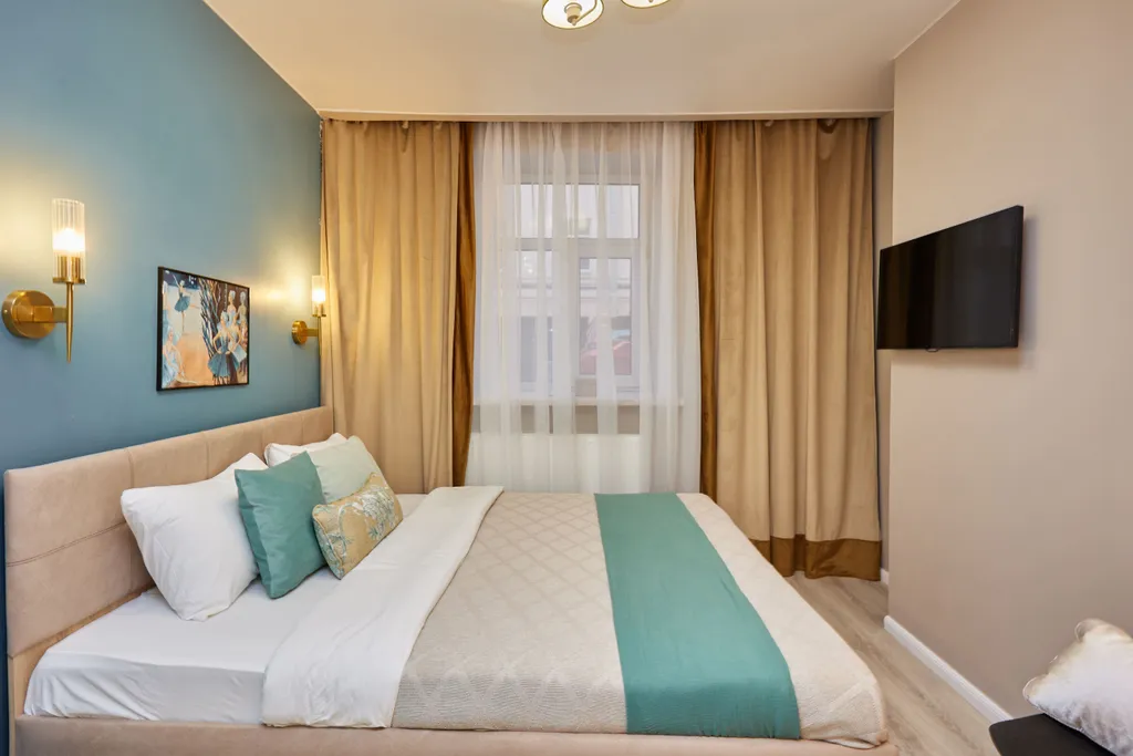 Квартира Квартира Уютная студия Блю — Санкт-Петербург