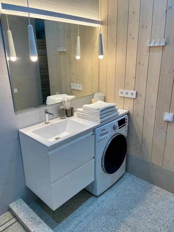 Новый домик с баней и камином