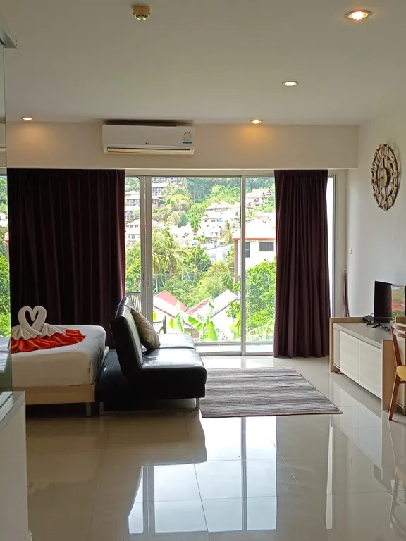 Карон. Студия с видом на горы в знаменитом Chic Condo, 4 этаж