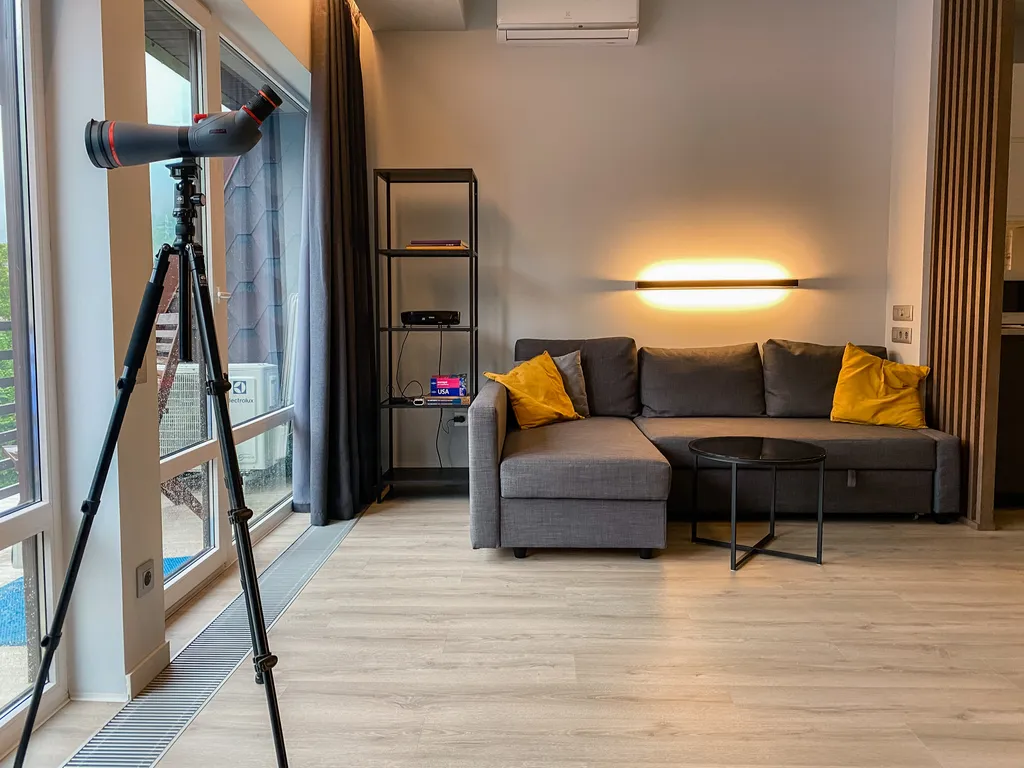 Апартаменты с террасой с панорамным видом на горы