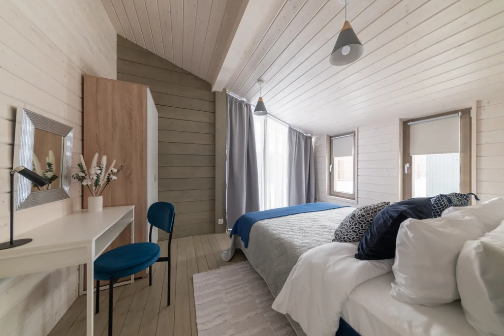 Новый дом с умной баней и персональным видом на лес и реку